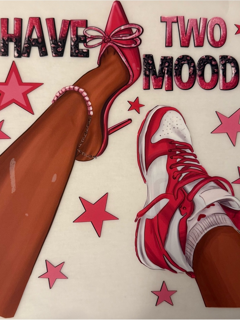 Women's Red and White Fashion Sneaker - Casual Street Style